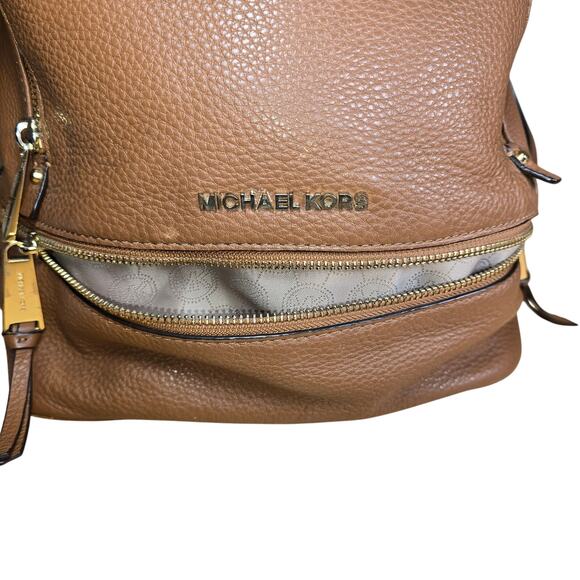 Michael Kors Rhea Medium Womens Girls Fashion Leather Backpack Bag Luggage - Picture 6 of 11